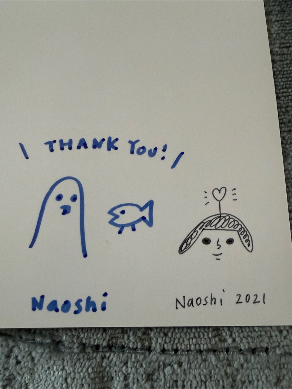 Signed Japanese Artist Naoshi Art Print 8 x 10 - Picture 3 of 3